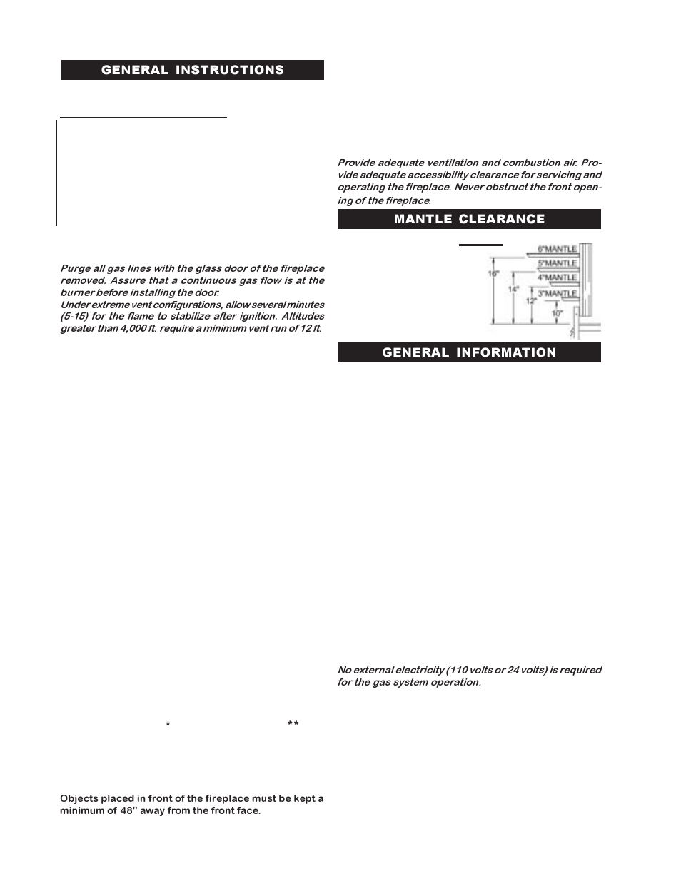 Napoleon Fireplaces GI3016-N User Manual | Page 4 / 16