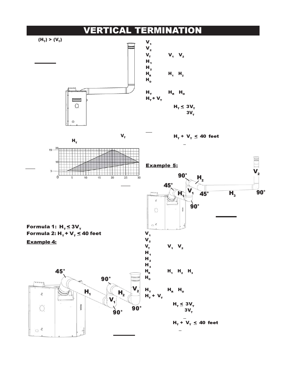 Vertical termination, 90° h, 45° v | 90° v | Napoleon Fireplaces BGDV42P User Manual | Page 12 / 28