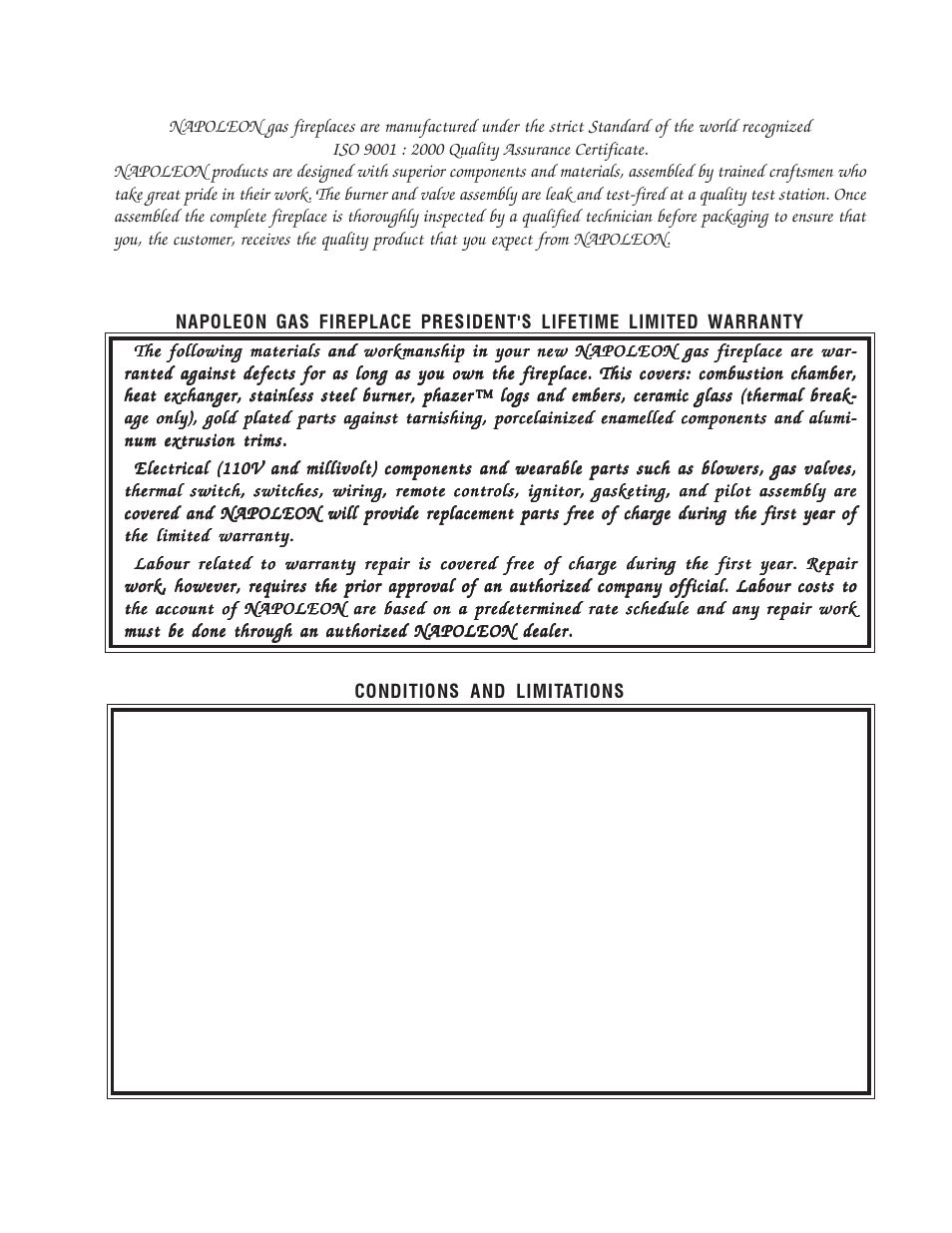 Napoleon Fireplaces BGDV42P User Manual | Page 3 / 28