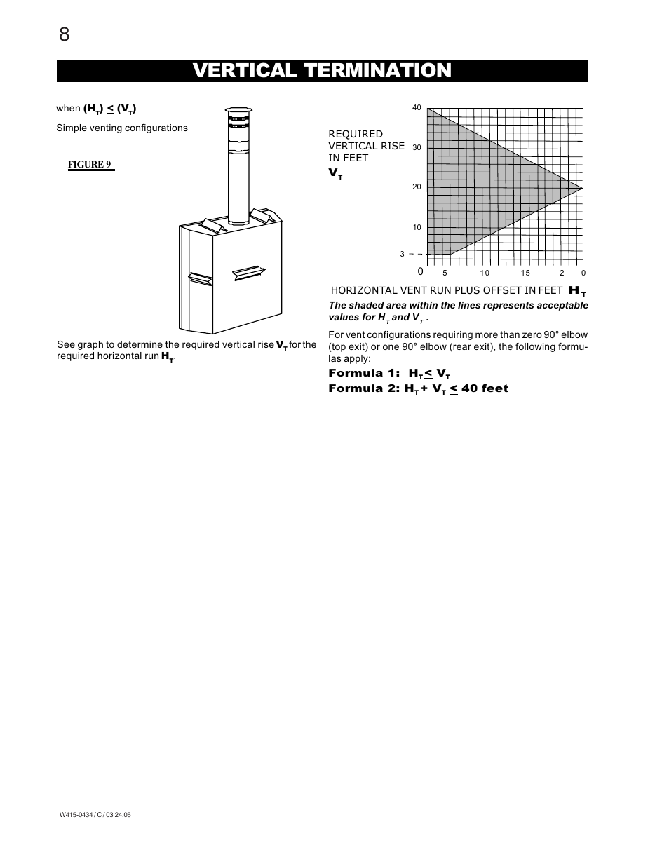 Vertical termination | Napoleon Fireplaces GD70NT-S User Manual | Page 8 / 28