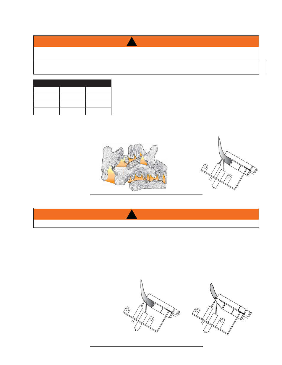 Warning, 0 adjustments, 0 maintenance | Napoleon Fireplaces GVFL30P User Manual | Page 16 / 24