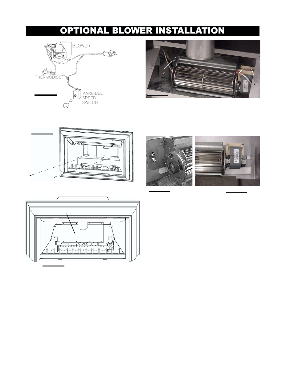 Optional blower installation | Napoleon Fireplaces GDIZC-P User Manual | Page 10 / 16