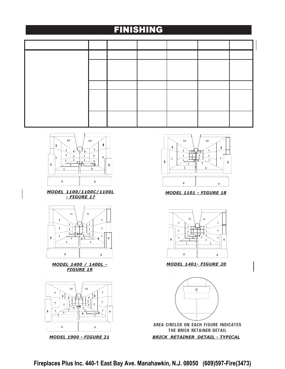 Finishing | Napoleon Fireplaces EPI 1401 User Manual | Page 10 / 16