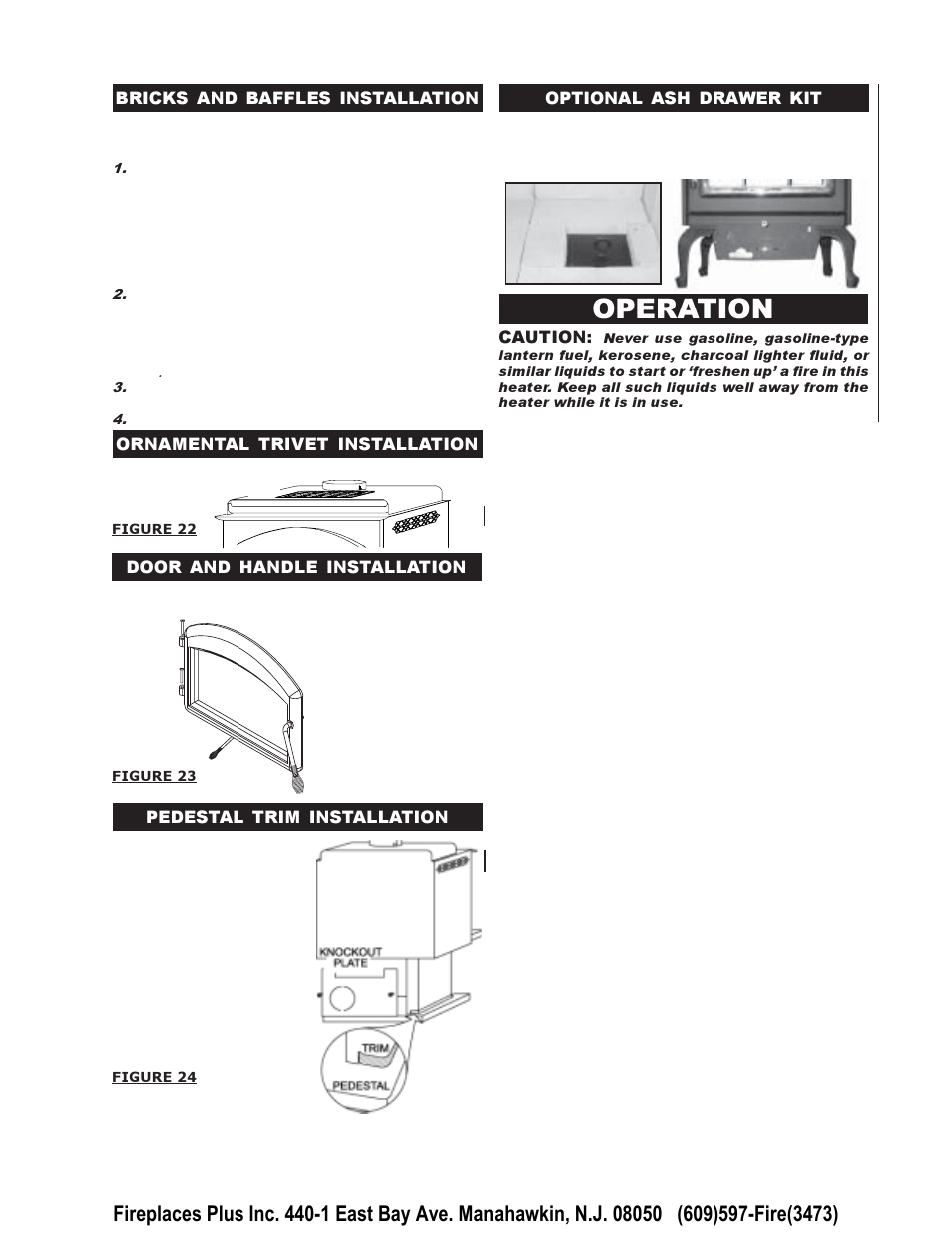 Operation | Napoleon Fireplaces EPI 1401 User Manual | Page 11 / 16