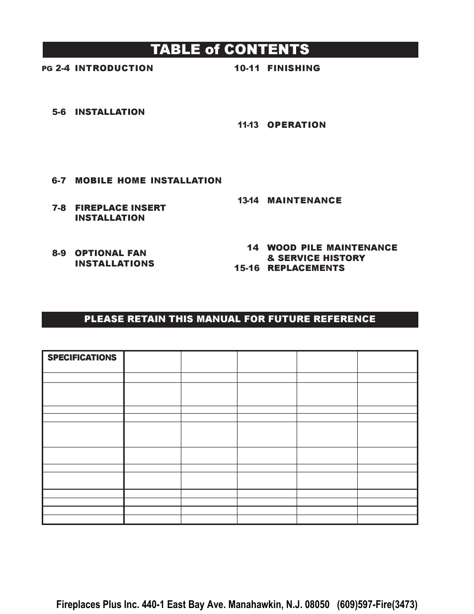 Napoleon Fireplaces EPI 1401 User Manual | Page 2 / 16