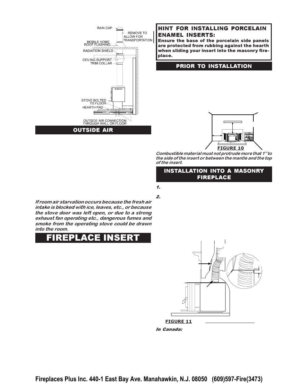Fireplace insert | Napoleon Fireplaces EPI 1401 User Manual | Page 7 / 16