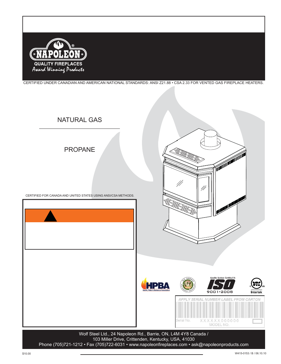 Napoleon Fireplaces GDS28P User Manual | 48 pages