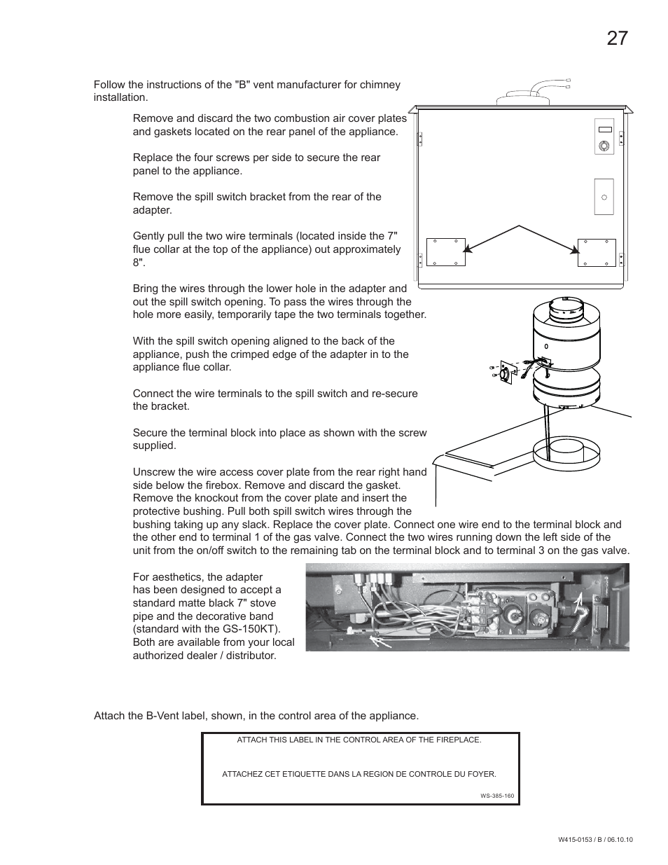 Napoleon Fireplaces GDS28P User Manual | Page 27 / 48