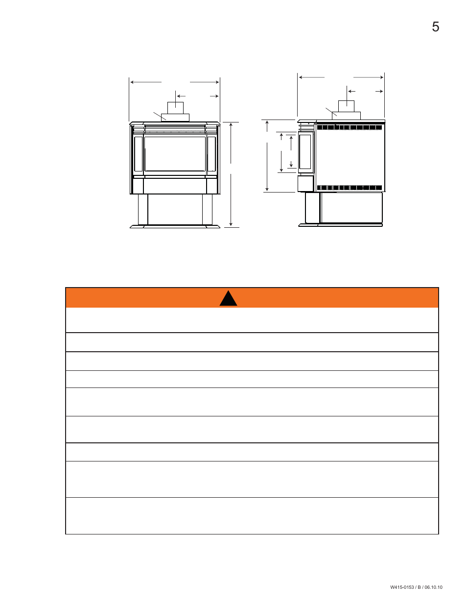 Warning | Napoleon Fireplaces GDS28P User Manual | Page 5 / 48