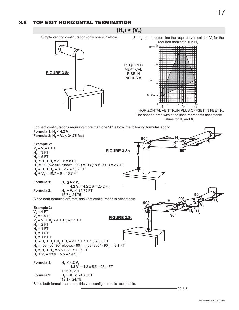 8 top exit horizontal termination (h | Napoleon Fireplaces GDS60N User Manual | Page 17 / 52