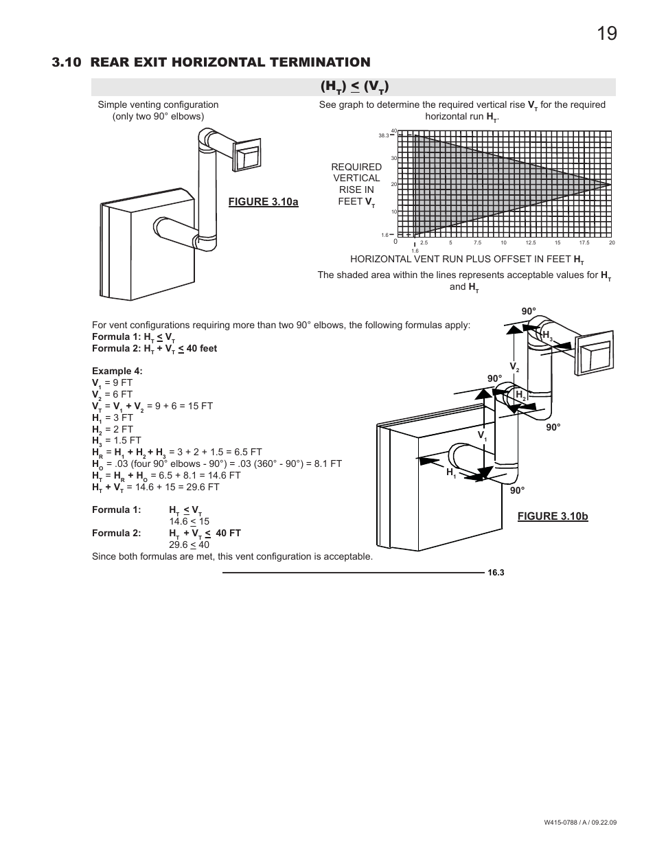 10 rear exit horizontal termination | Napoleon Fireplaces GDS60N User Manual | Page 19 / 52