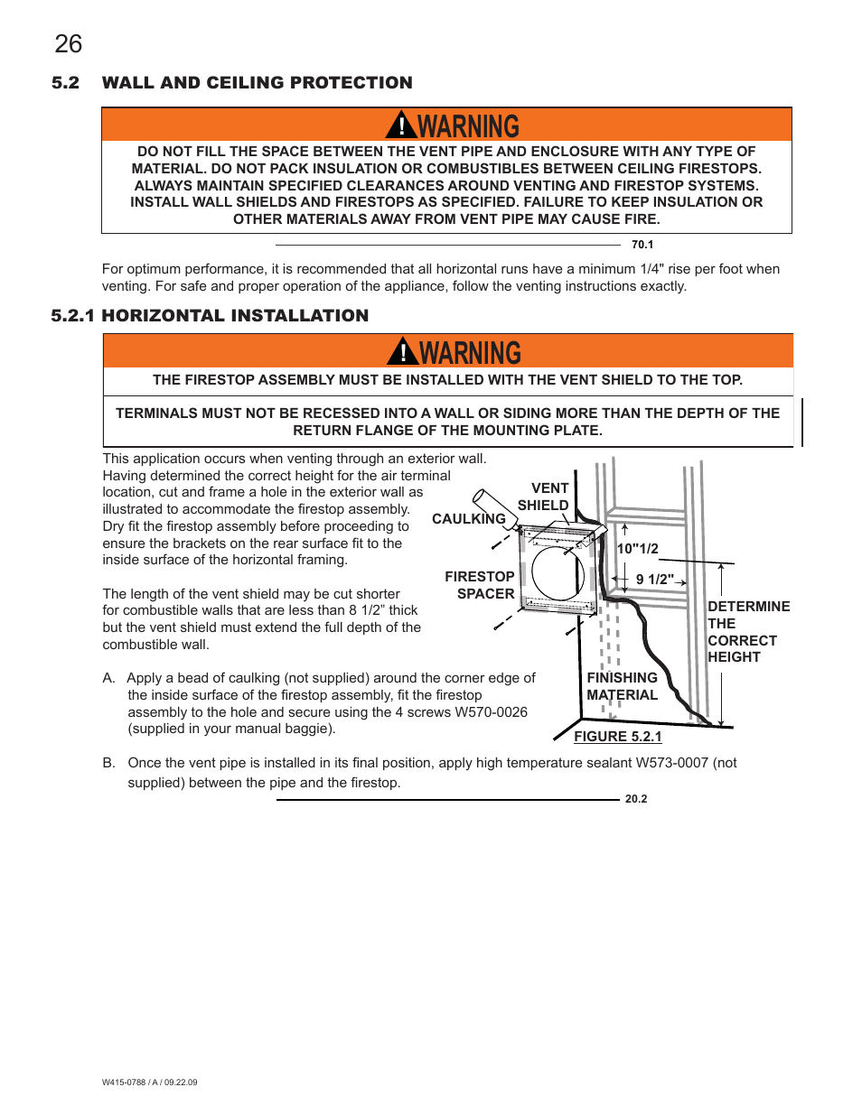 Warning | Napoleon Fireplaces GDS60N User Manual | Page 26 / 52