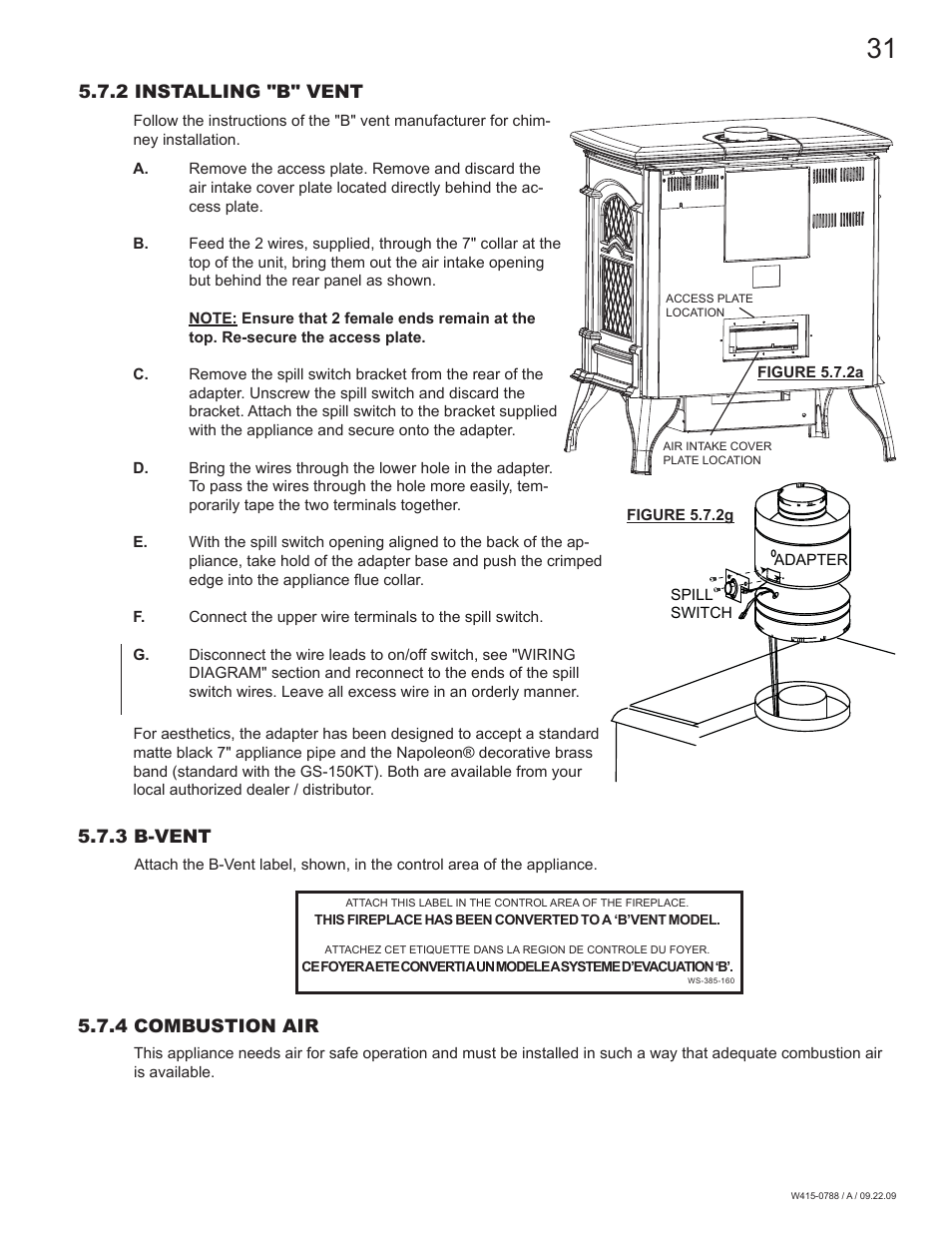 Napoleon Fireplaces GDS60N User Manual | Page 31 / 52