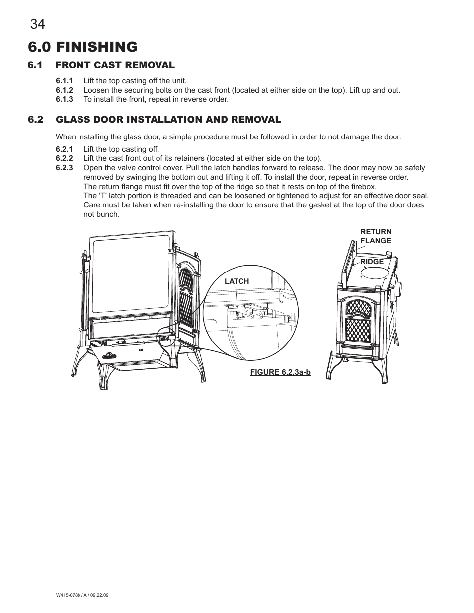 0 finishing | Napoleon Fireplaces GDS60N User Manual | Page 34 / 52