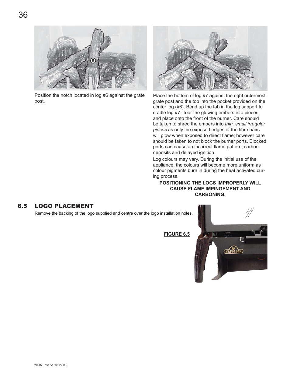Napoleon Fireplaces GDS60N User Manual | Page 36 / 52