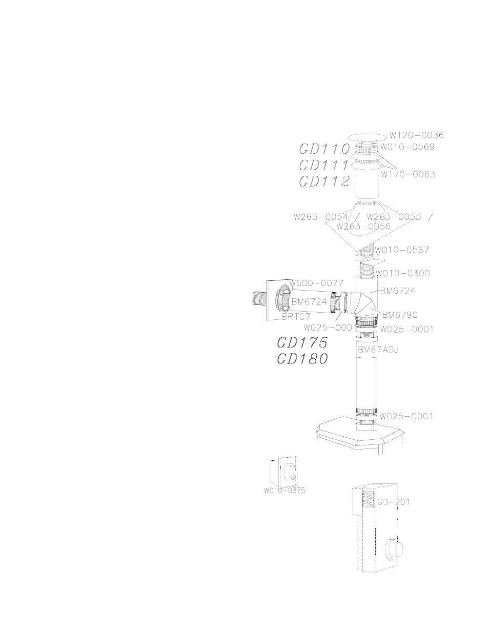 Replacements, Ordering replacement parts, Replacement parts | Gds28 / gs28 termination kits, Part # description, Included with gd180, Included with gd175 | Napoleon Fireplaces GDS 28-N User Manual | Page 19 / 24