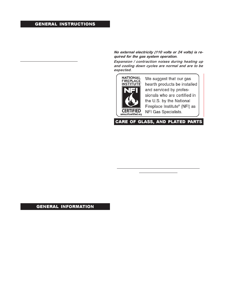 Napoleon Fireplaces DIRECT VENT MILLIVOLT SYSTEM BGD42N User Manual | Page 4 / 28