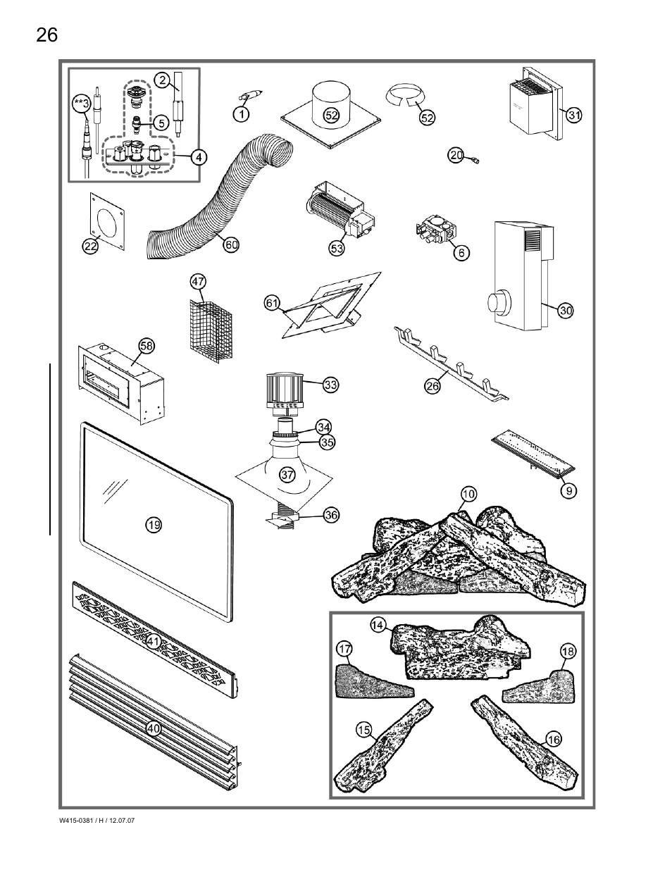 Napoleon Fireplaces BGD42P User Manual | Page 26 / 28
