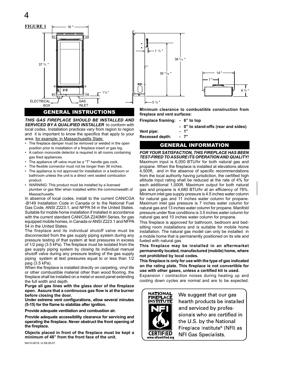 Napoleon Fireplaces TORCH GT8N User Manual | Page 4 / 16