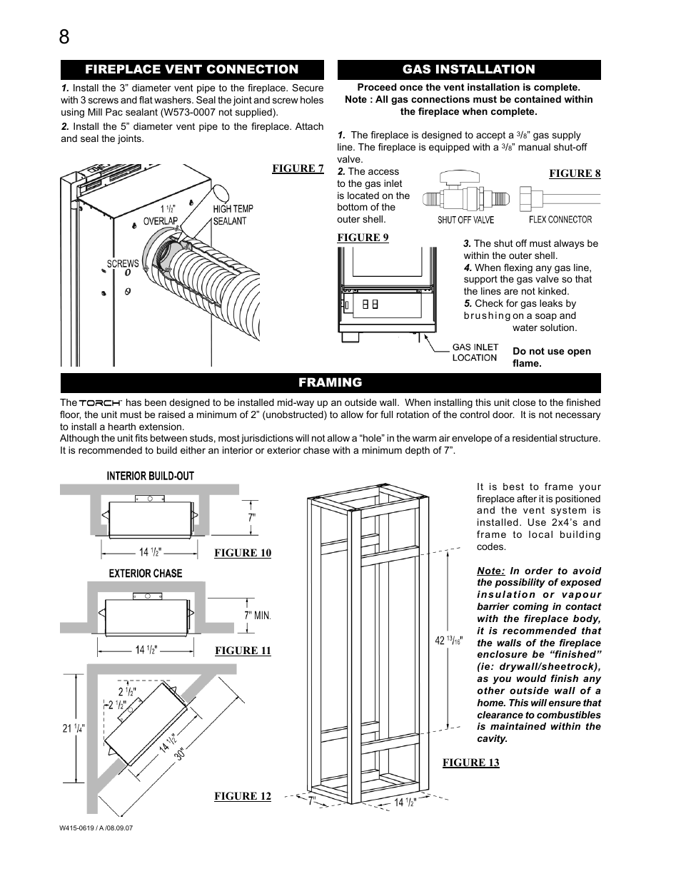 Napoleon Fireplaces TORCH GT8N User Manual | Page 8 / 16