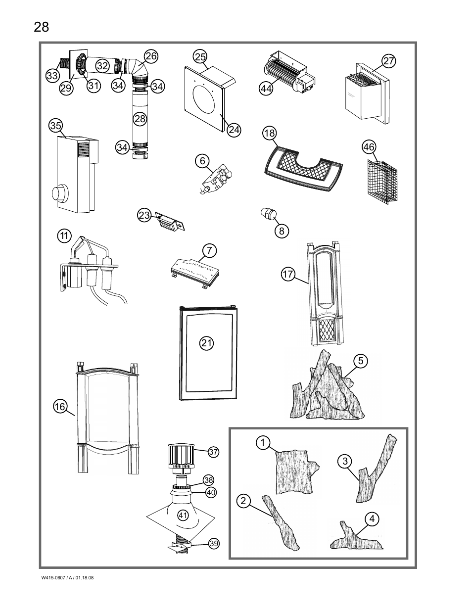 Napoleon Fireplaces Castlemore GDS26N User Manual | Page 28 / 32
