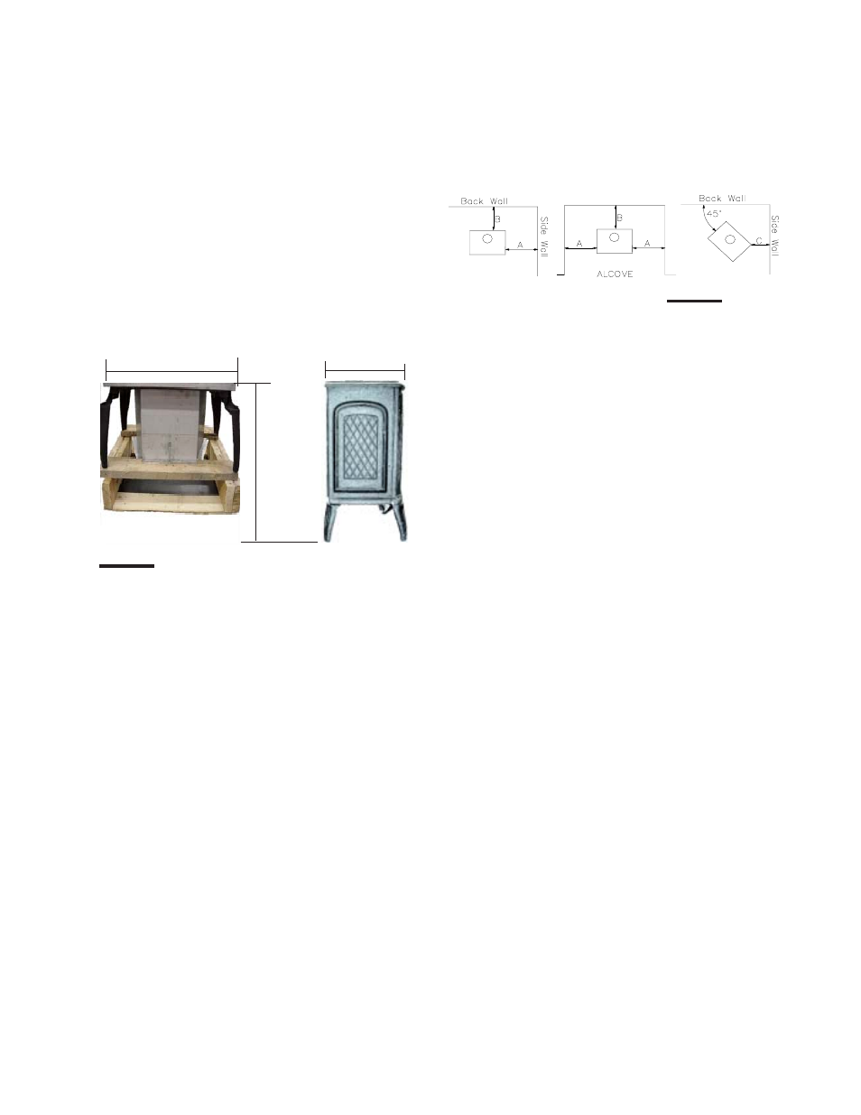 Install ation, Location and clearances, Combustion and ventilation air provisions | Napoleon Fireplaces GVFS60-P User Manual | Page 5 / 16