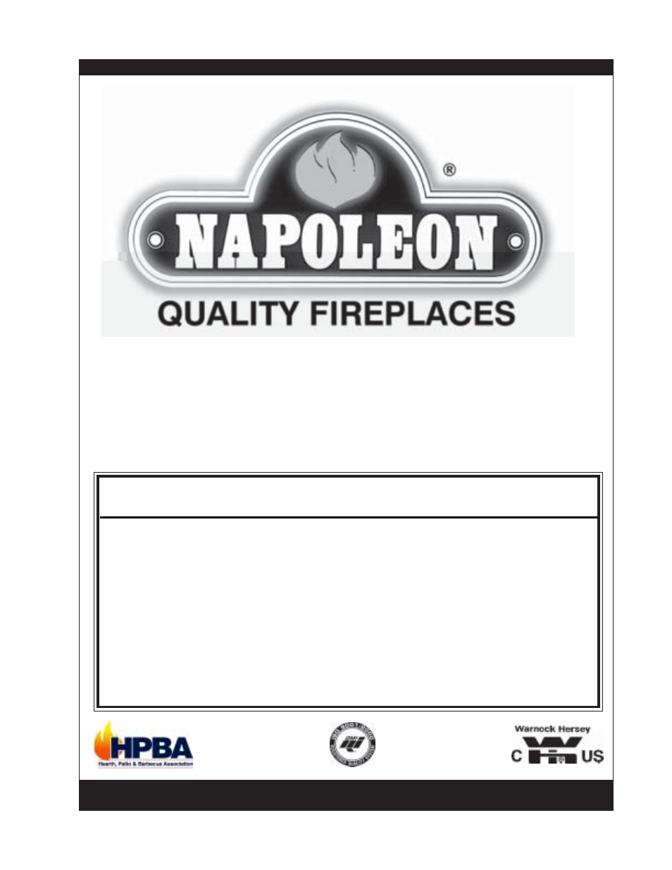 Napoleon Fireplaces GPFP User Manual | 12 pages