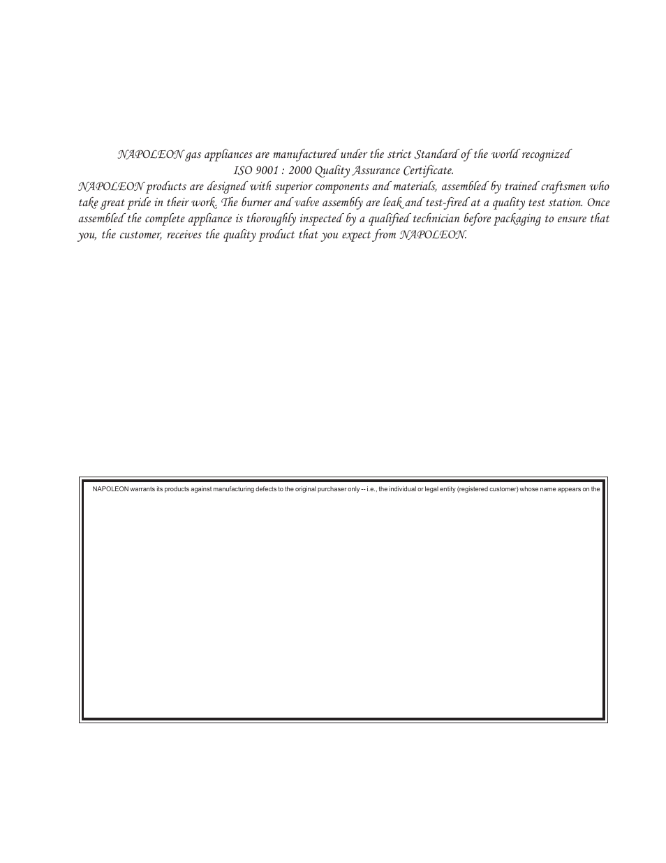 Napoleon Fireplaces GPFP User Manual | Page 3 / 12
