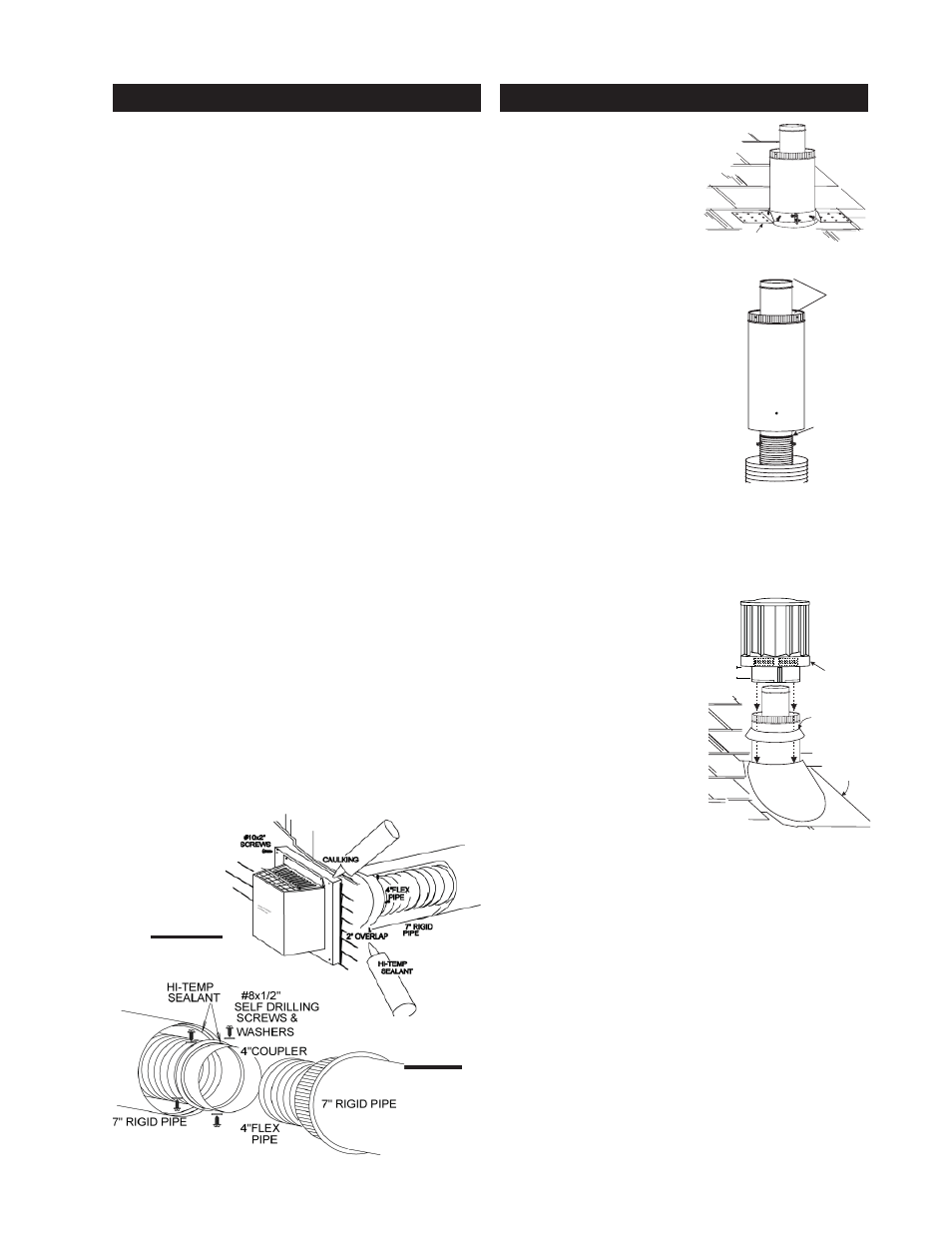Vertical venting installation | Napoleon Fireplaces GDS25P User Manual | Page 17 / 28
