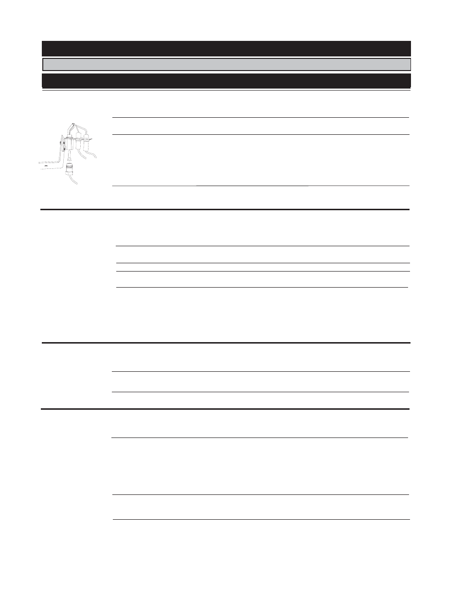 Trouble shooting guide, Symptom problem test solution | Napoleon Fireplaces GDS25P User Manual | Page 26 / 28