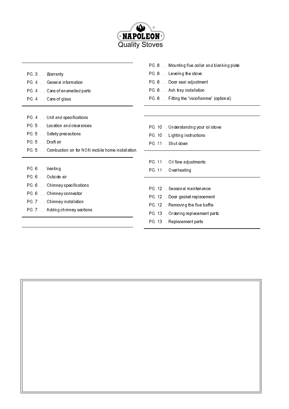 Introduction | Napoleon Fireplaces SAVOY OS11 User Manual | Page 2 / 16