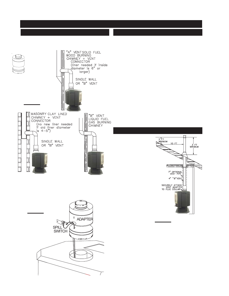 B-vent specifics - model gs50 | Napoleon Fireplaces GDS 50-N User Manual | Page 12 / 24