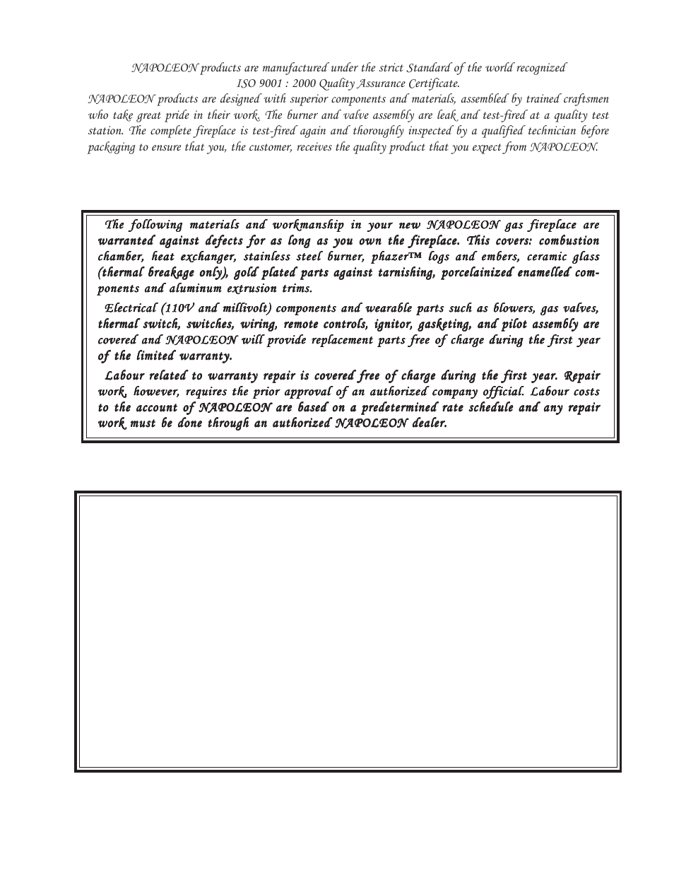 Napoleon Fireplaces GDS 50-N User Manual | Page 3 / 24