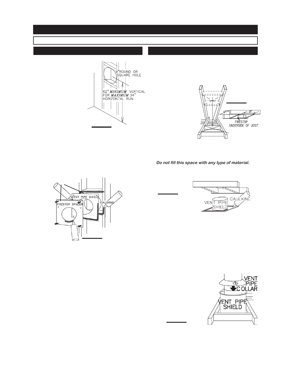 Wall and ceiling protection | Napoleon Fireplaces GDS 50-N User Manual | Page 9 / 24