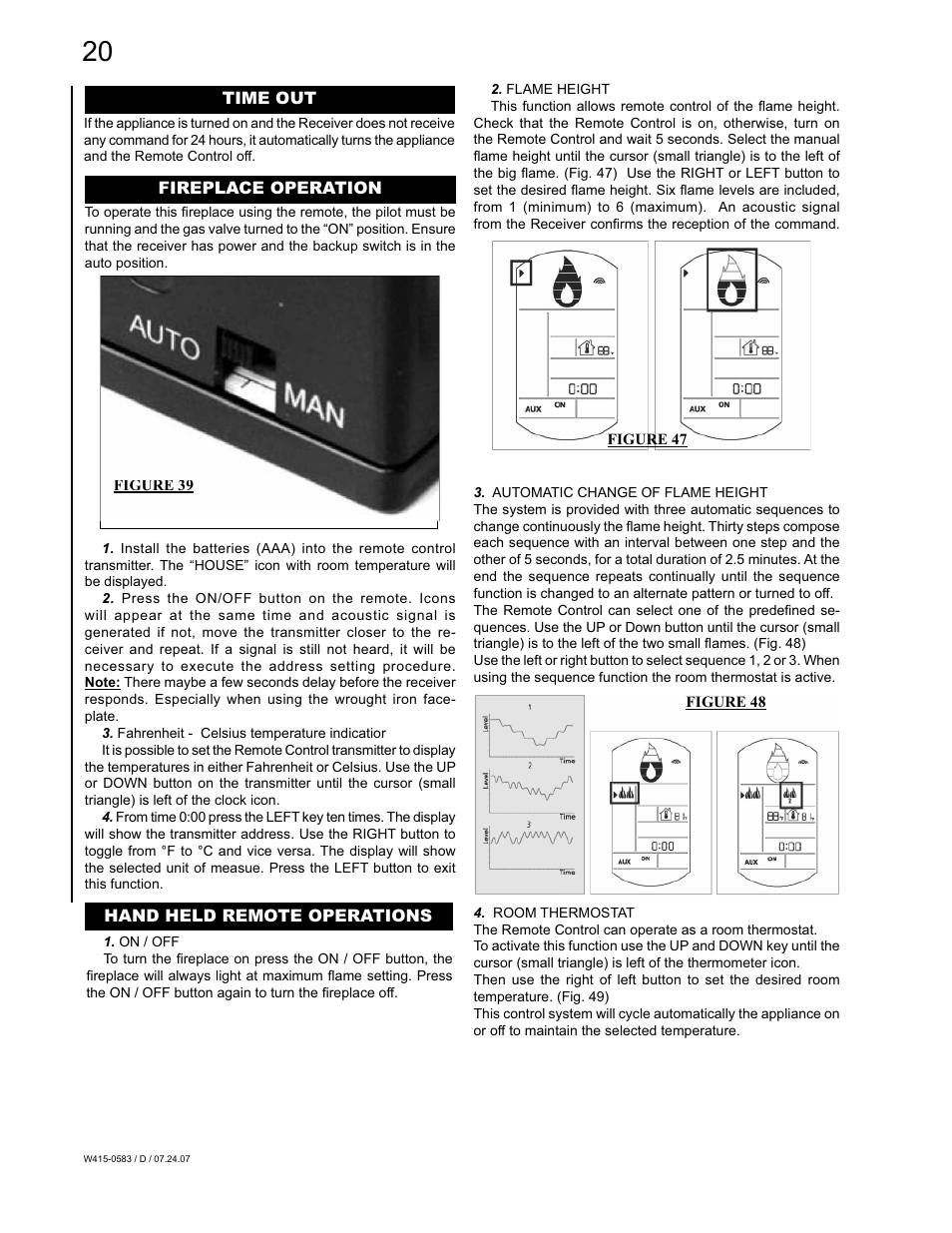 Napoleon Fireplaces TUREEN GD82PT-T User Manual | Page 20 / 32