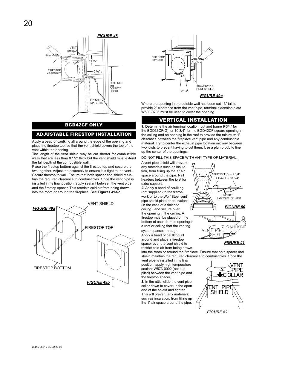 Napoleon Fireplaces BGD36CFPTR User Manual | Page 20 / 48