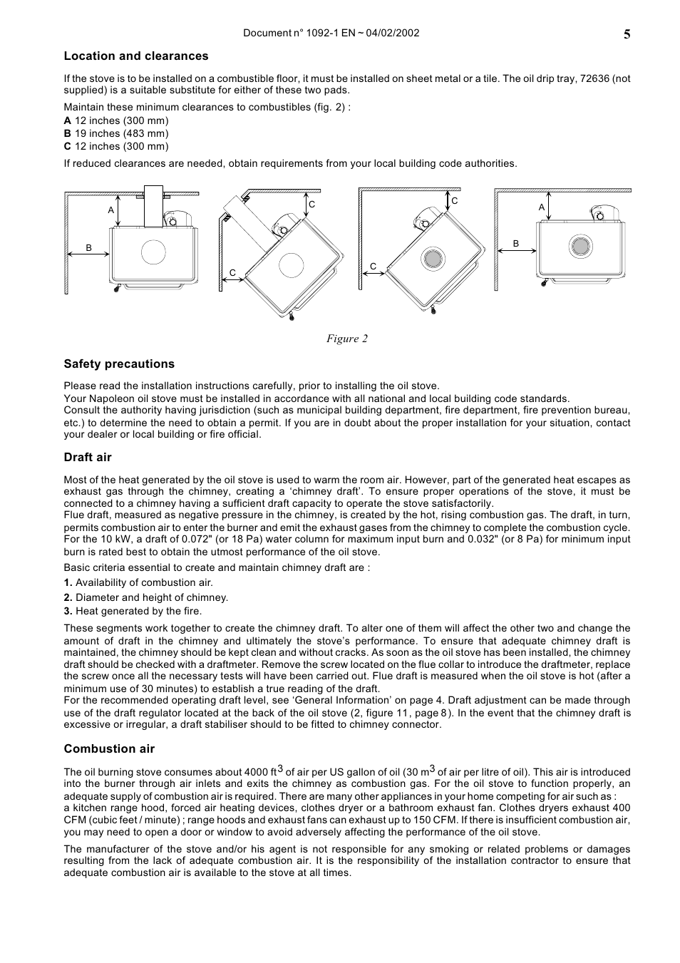 Napoleon Fireplaces OS10-3 User Manual | Page 5 / 16