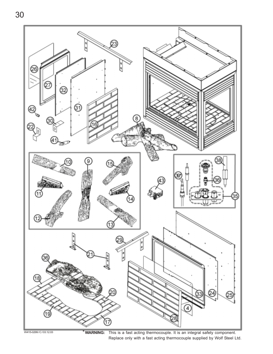 Napoleon Fireplaces BGD40-P User Manual | Page 30 / 36