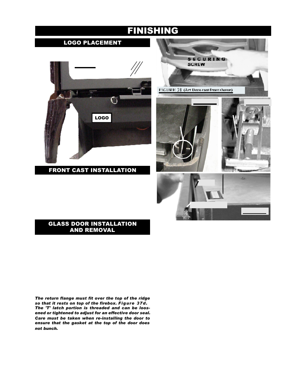 Finishing | Napoleon Fireplaces GS60-P User Manual | Page 15 / 24