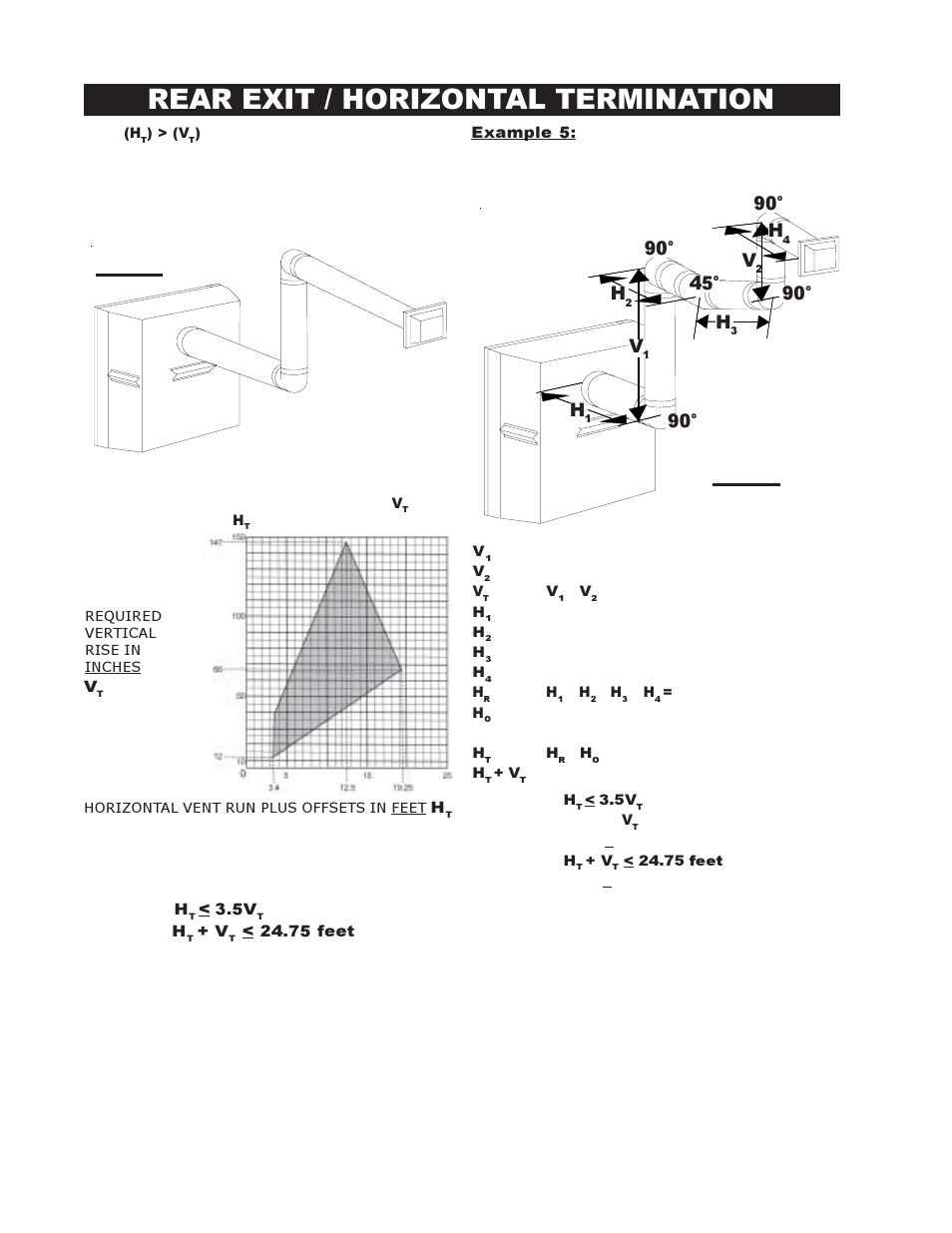 Rear exit / horizontal termination | Napoleon Fireplaces BGD36PTR User Manual | Page 12 / 32