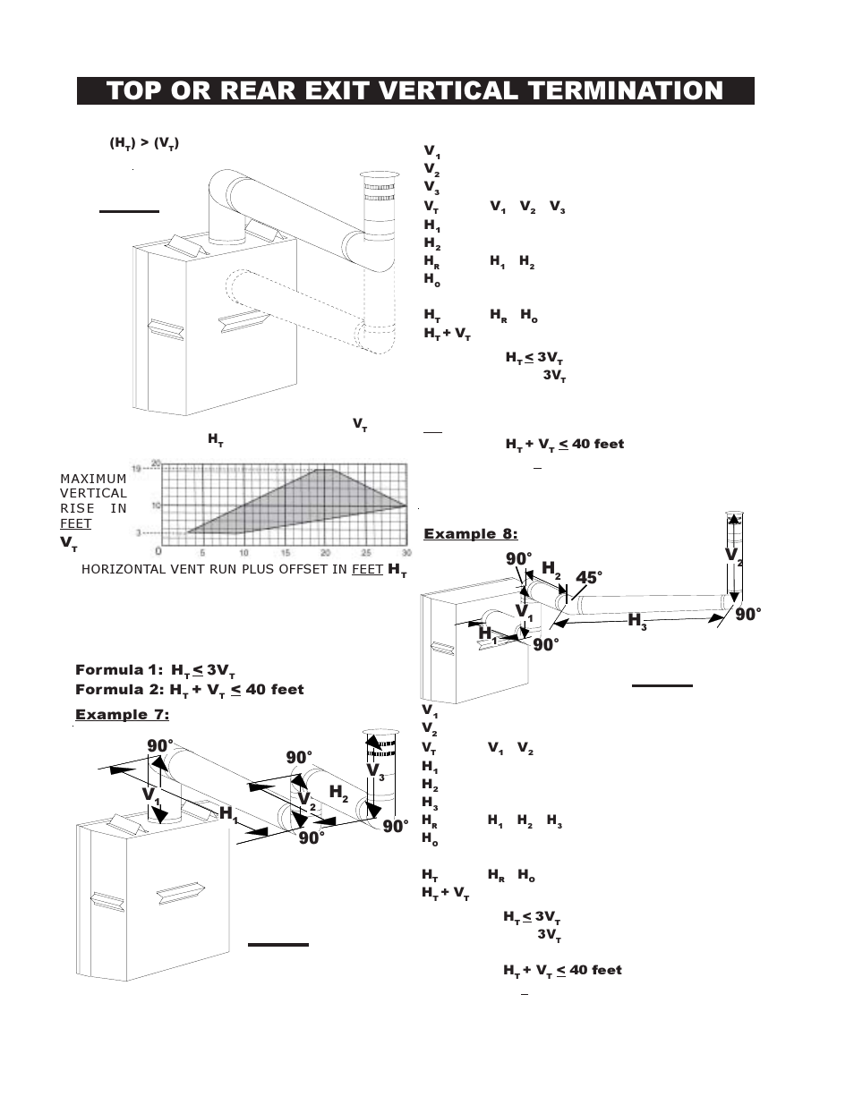 Top or rear exit vertical termination, 90° v, 90° h | Napoleon Fireplaces BGD36PTR User Manual | Page 14 / 32