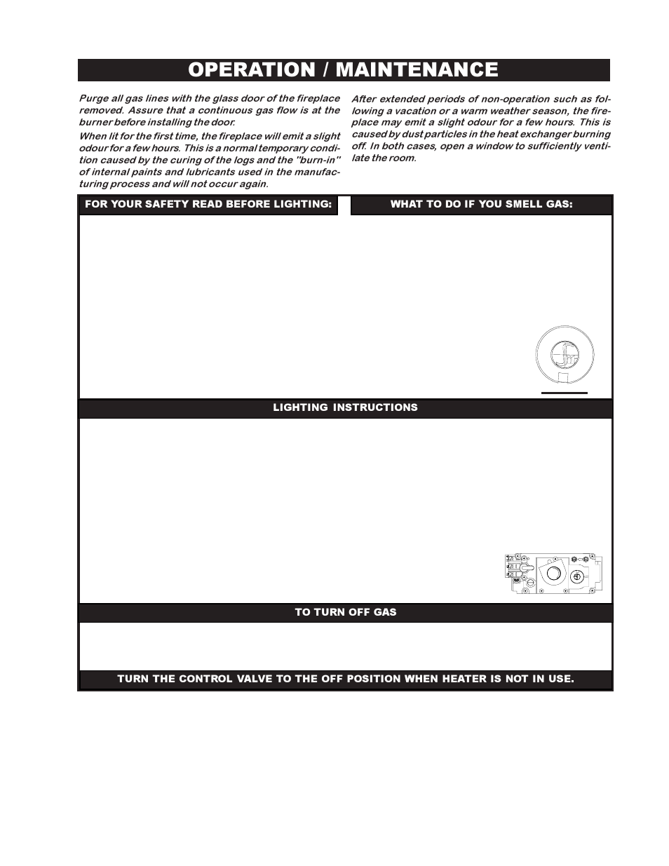 Operation / maintenance | Napoleon Fireplaces BGD36PTR User Manual | Page 27 / 32