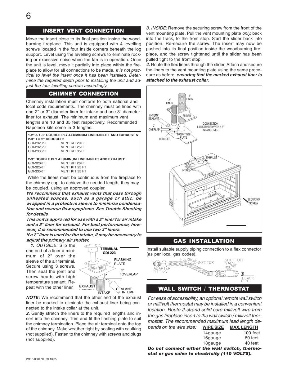 Napoleon Fireplaces GDI-30N User Manual | Page 6 / 16