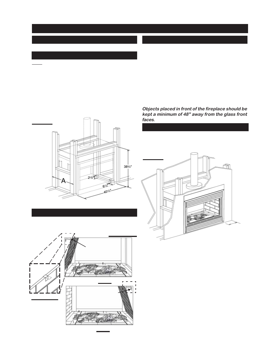 See-through installation procedure | Napoleon Fireplaces BGNV40-N User Manual | Page 11 / 28