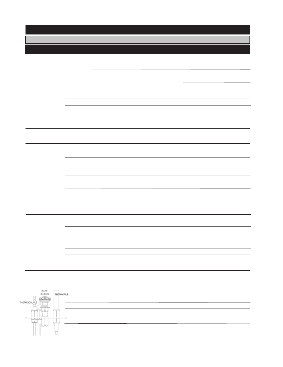 Trouble shooting guide, Symptom problem test solution | Napoleon Fireplaces BGNV40-N User Manual | Page 24 / 28