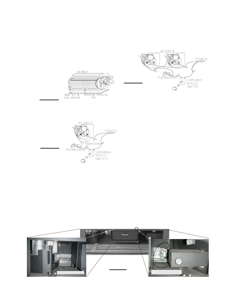 Optional blower install ation | Napoleon Fireplaces NZ25 User Manual | Page 11 / 16
