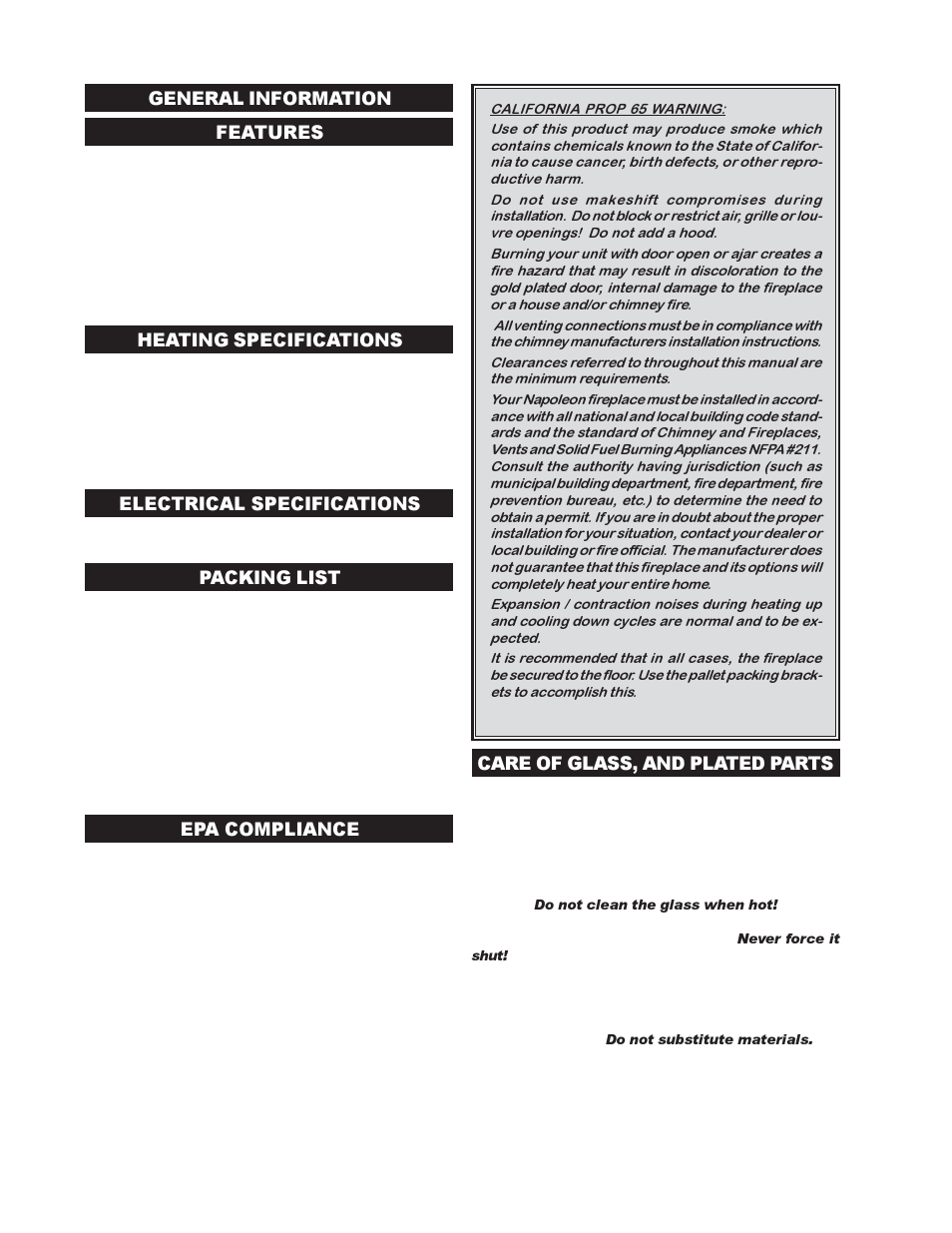Napoleon Fireplaces NZ6000 User Manual | Page 6 / 32
