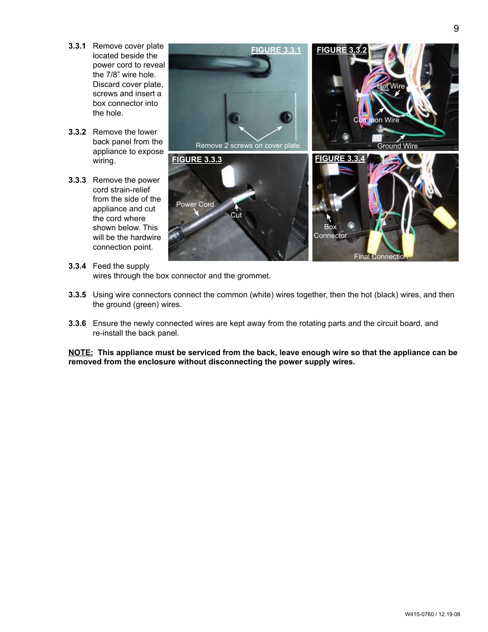 Napoleon Fireplaces EF30G User Manual | Page 9 / 20