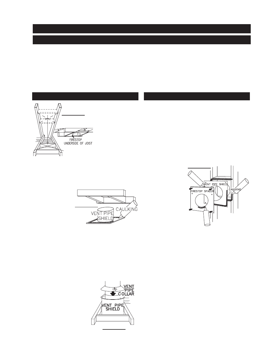 Installation wall and ceiling protection | Napoleon Fireplaces PARK AVENUE GD82PT User Manual | Page 11 / 34