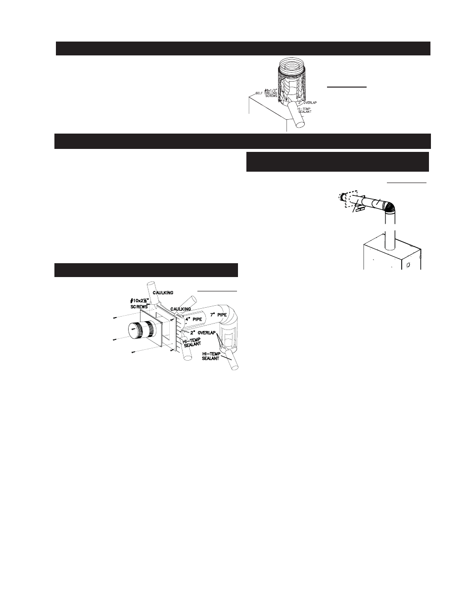 Using rigid vent components, Fireplace vent connection | Napoleon Fireplaces PARK AVENUE GD82PT User Manual | Page 13 / 34